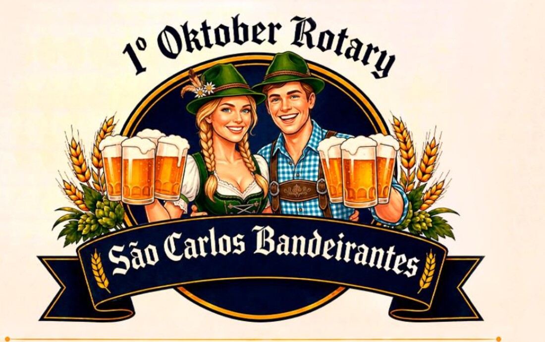 Identidade visual do 1º Oktober Rotary São Carlos Bandeirantes